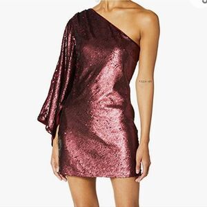 Keepsake The Label Women's No Signs One Shoulder Sequin Mini Dress Size …